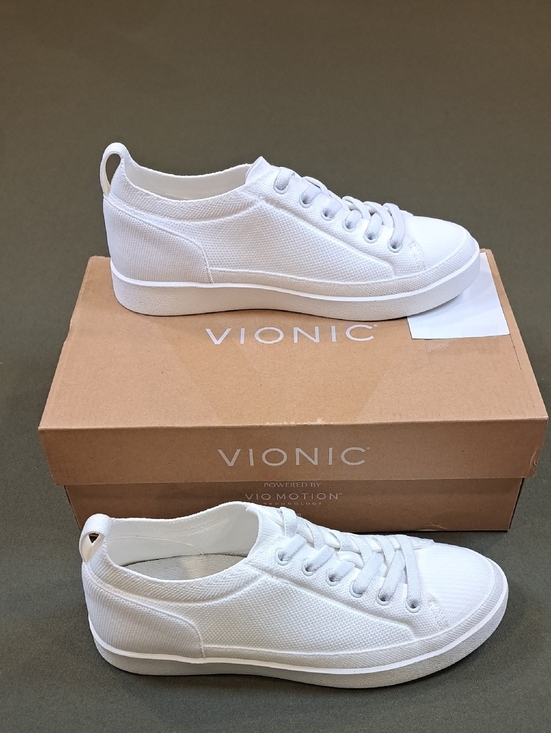 Vionic Shoes - Vionic Winny Knit Sneaker - Color: White - Size: Women 8.5
